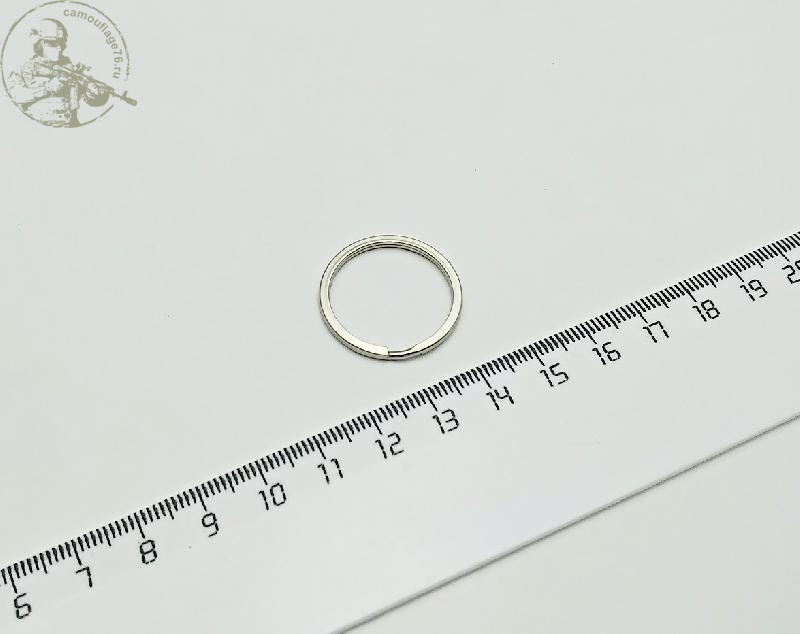 Кольцо для ключей 25мм металл