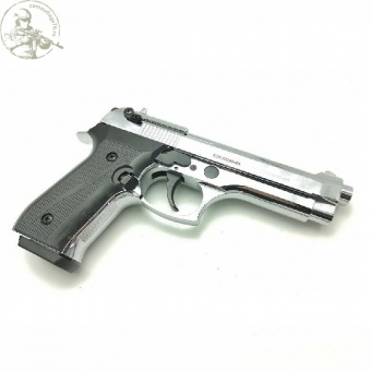 Пистолет B92 Kurs (Beretta) хром охолощенный СХП кал.10ТК