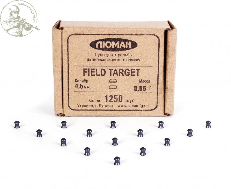 Пули Люман Field Target 0,55 г 4,5 мм. (1250 шт.)